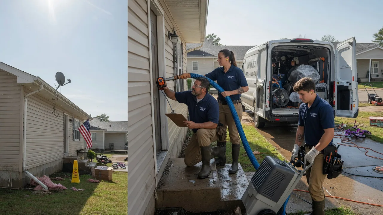 Ceiling Water Damage Restoration in Durand, IL near me